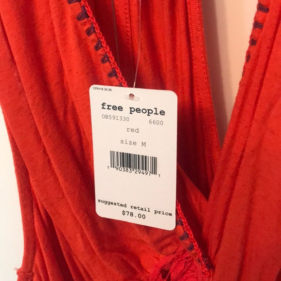 FreePeople Megan Embroidered Crochet Waist Tank - Picture 6 of 6